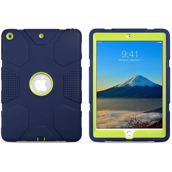 NWT ULAK iPad 9.7 inch 2018/2017 Case, Armor series Heavy Duty Shockproof Navy - Picture 5 of 12